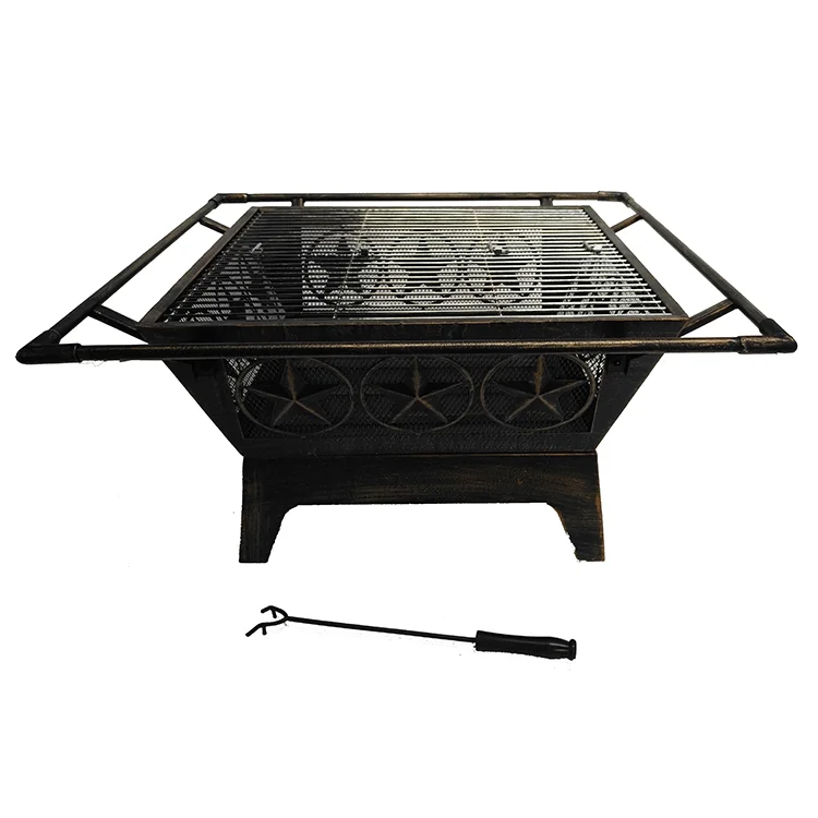 Kingjoy wood burning deep fire pits with customized patterns made in China