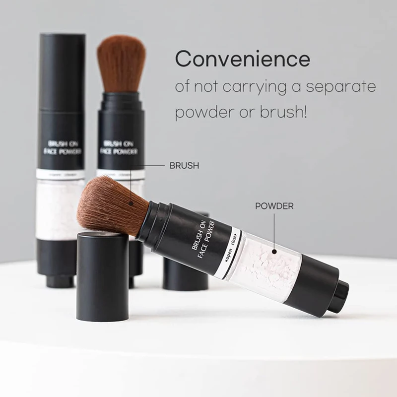 SHICELLE Private Label Makeup Setting Facial Sunscreen SPF Loose Mineral Brush Translucent Powder Setting Powder