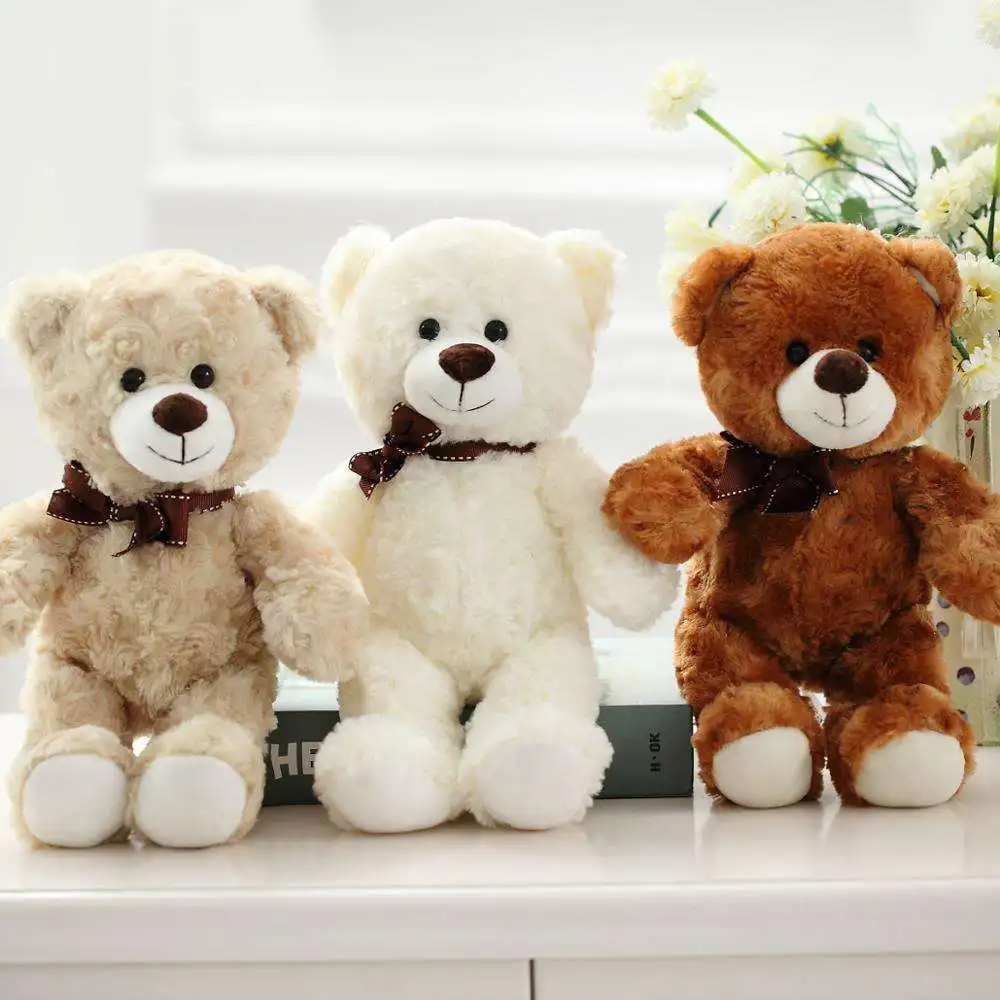 New Arrive Custom Logo Toy Anime Plush Toy Christmas Gifts Baby 12' Teddy Bear With ClothesSoft Toys Teddy Bear