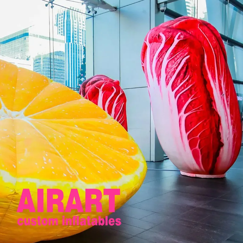 Chinese cabbage inflatable vegetable fruit for park yard decoration