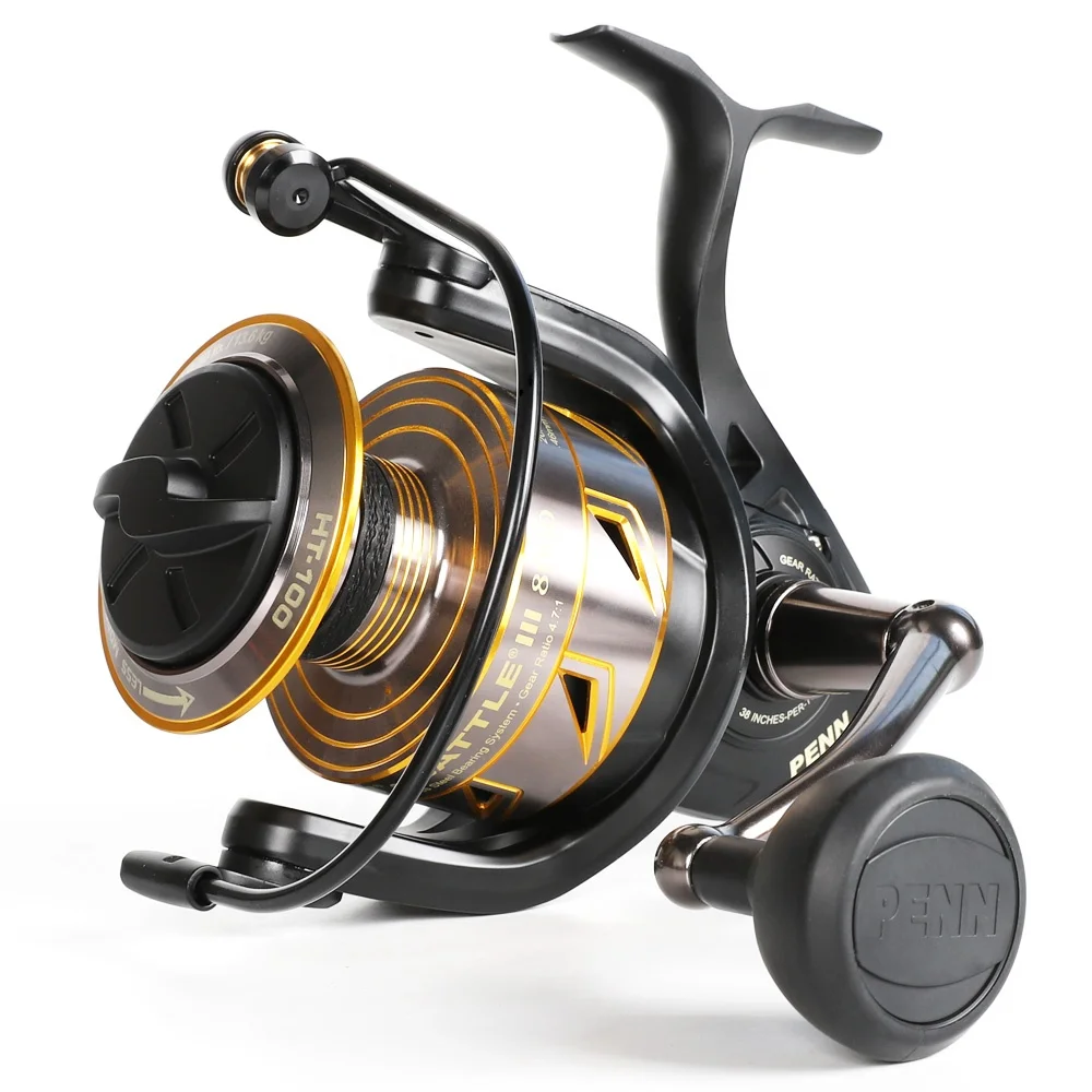 Penn battle iii 3000 4000 5000 6000 8000 battle 3 CNC handle 30lb 13.6kg drag metal saltwater spinning penn fishing reels