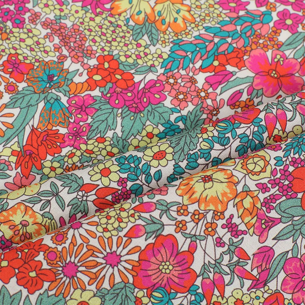 Hot Sale Soft Modern Design Home Textile Fabric 80S Digital Printing 100% Cotton Fabric High Quality Liberty Fabrics