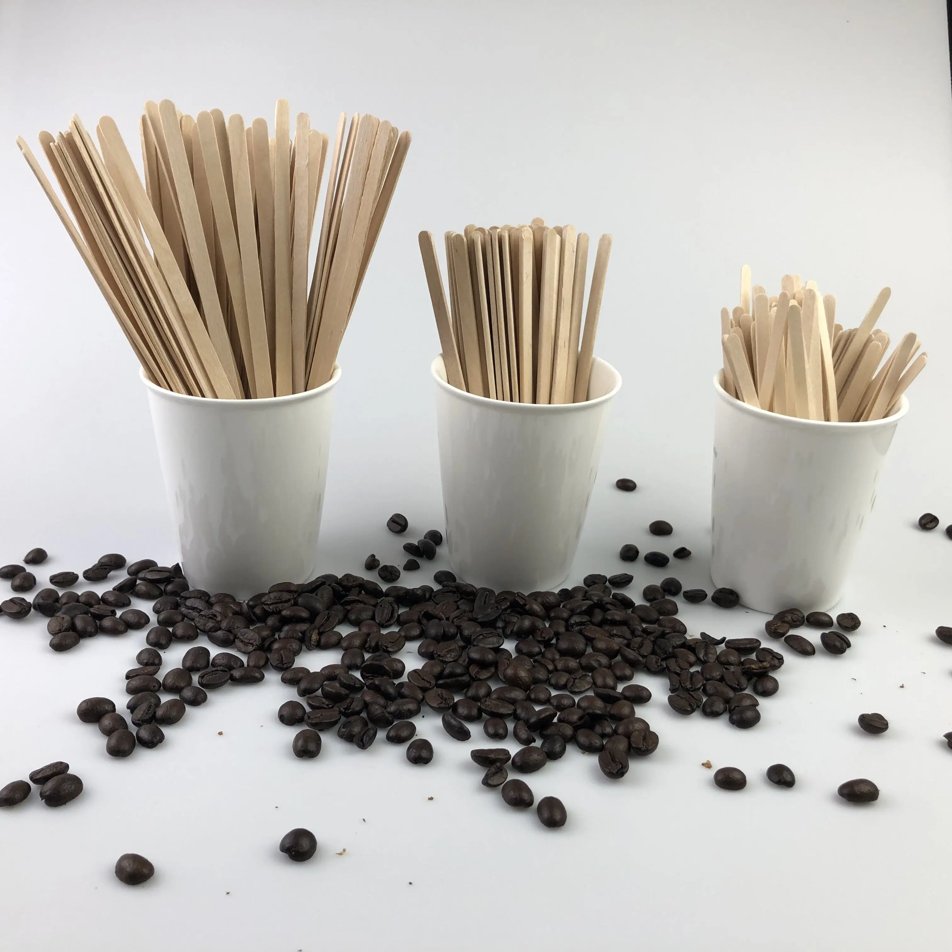 Disposable Individually Paper Wrapped Wood Coffee Stirrers