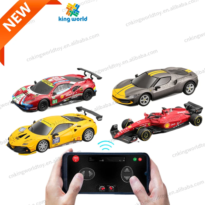KW Bburago 1:41/43 ferrariing appcar alloy remote control simulation car model toy ornament male collection rc racing car