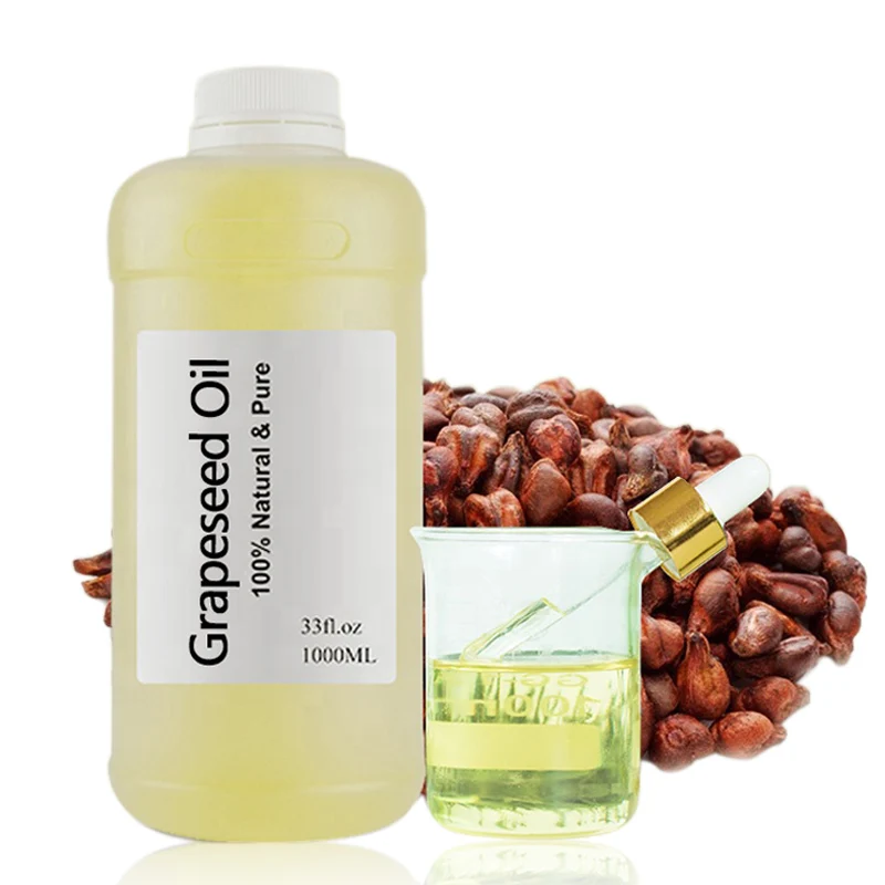 Factory Bulk 100% Pure Natural Grape Seed  Oil Cold Pressed Grapeseed Oil for Massage Skin Care