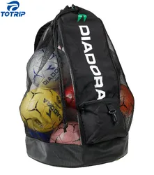 Large sport mesh drawstring soccer ball bag