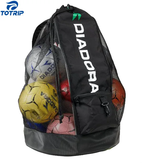 Large sport mesh drawstring soccer ball bag
