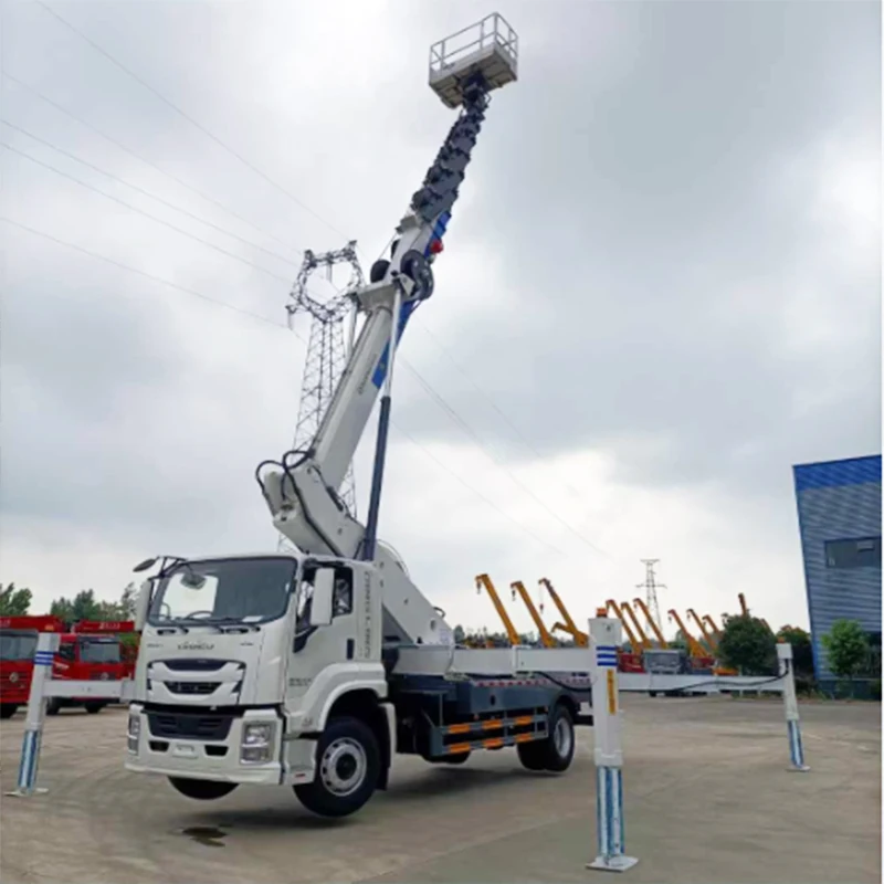 Manufacturer ISUZU GIGA 45m Traffic Lights Maintenance Vehicle 32m Goods Aerial Moving Car 40m Aerial Ladder Truck In Stock