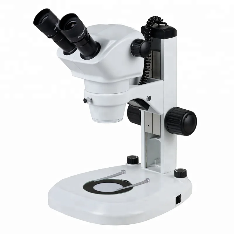 LED Illumination Binocular Zoom Stereo Microscope 0.8X-5.0X