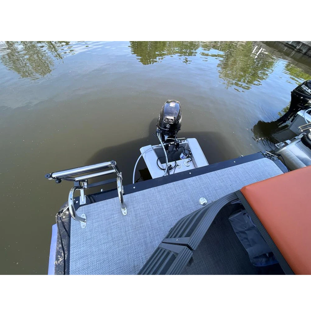Shipyard Aluminum Pontoon Deck Boat for Lake and River with Good Price