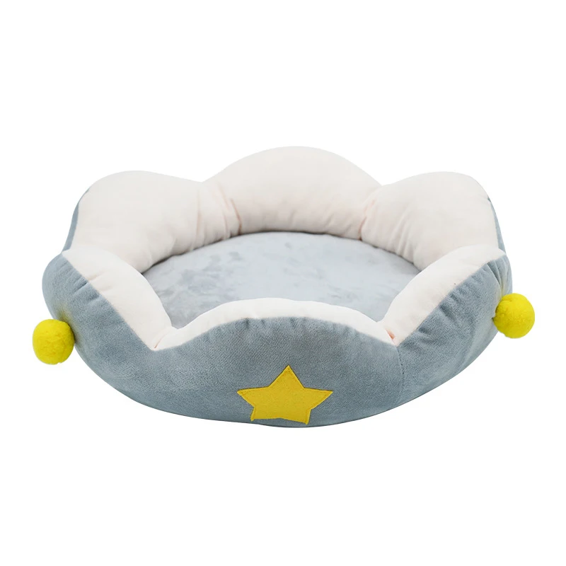 Relaxlines Dropshipping portable pet cage Calming Pet Bed Flower Crochet Cat Beds