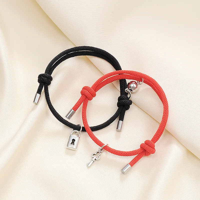 В наличии ювелирные изделия регулируемый на заказ Женский pulseras de la amistad лучший друг пара счастливый дружба магнитный