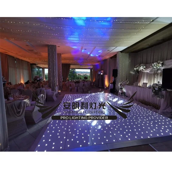 
White/Black Led Twinkling Dance floor 