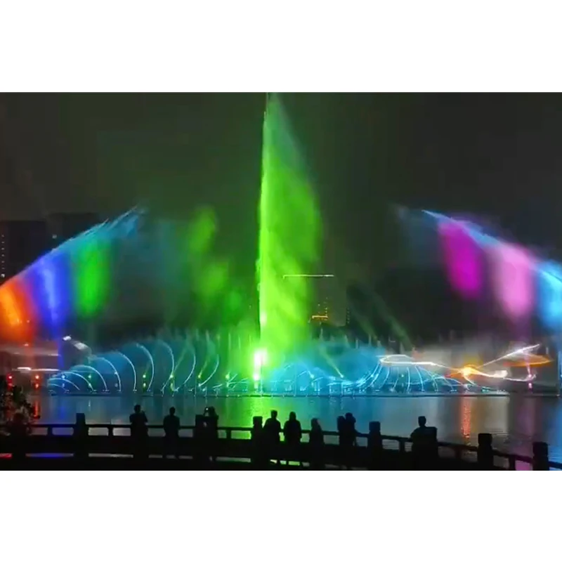 Открытый волшебный 3D Голограмма фонтан музыка танцы водный экран фонтан шоу