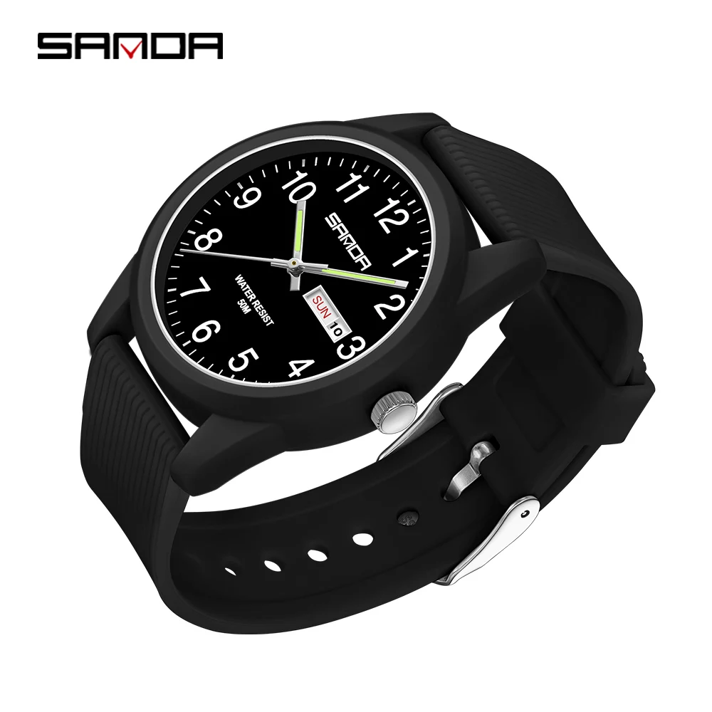 SANDA Couple watches hot selling women and men fashion quartz watch waterproof watches for teenagers girl  and boy
