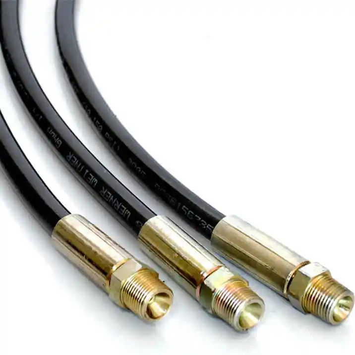 High Quality SAE100 R7 R8 CNG Nylon Resin Thermoplastic Hose With Fibre Steel Wire Braided Conductive 5000psi 1/4 6mm DN6