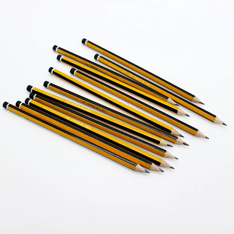 Wholesale school stationery general writing pencil wooden graphite pencils customize logo lead pencil for student