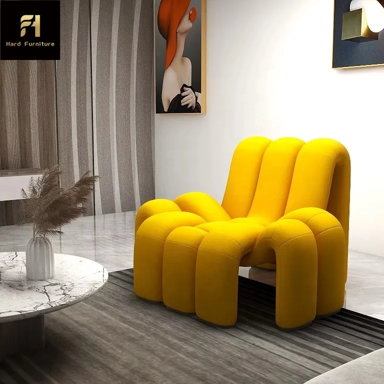 Creative Customized Web Red Personality Design Spider Shape Single Sofa Chair For Living Room Chaise