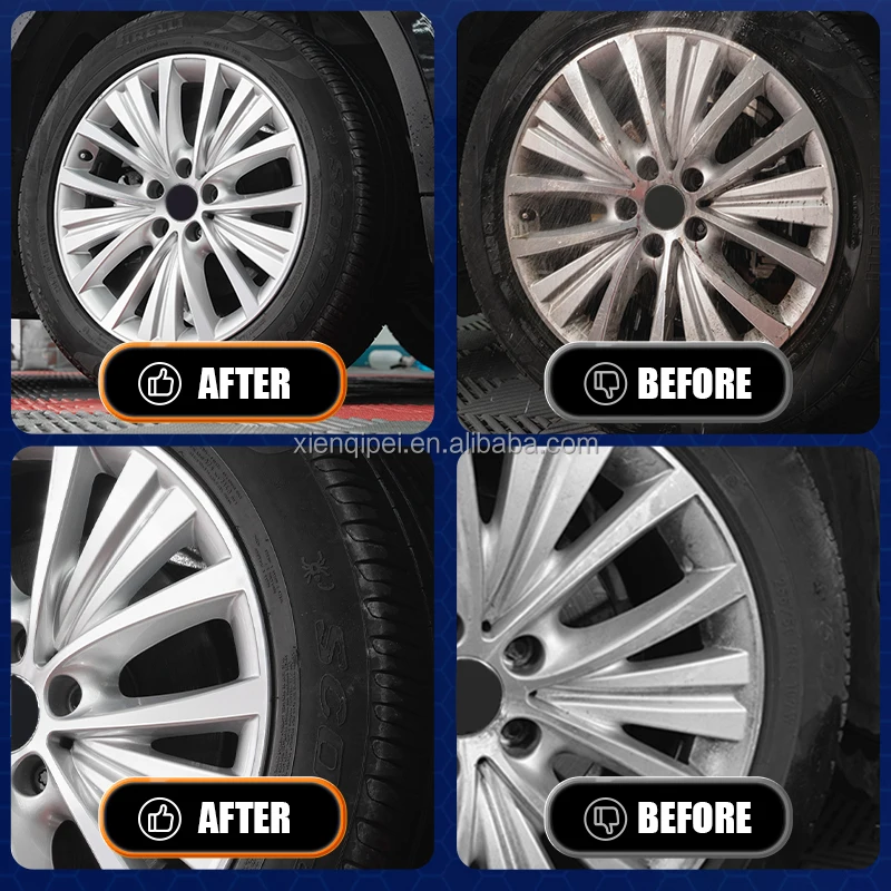 XE automotive detailing brake rail dust purple bleeding wheel iron-contaminate remover rim cleaner for tire