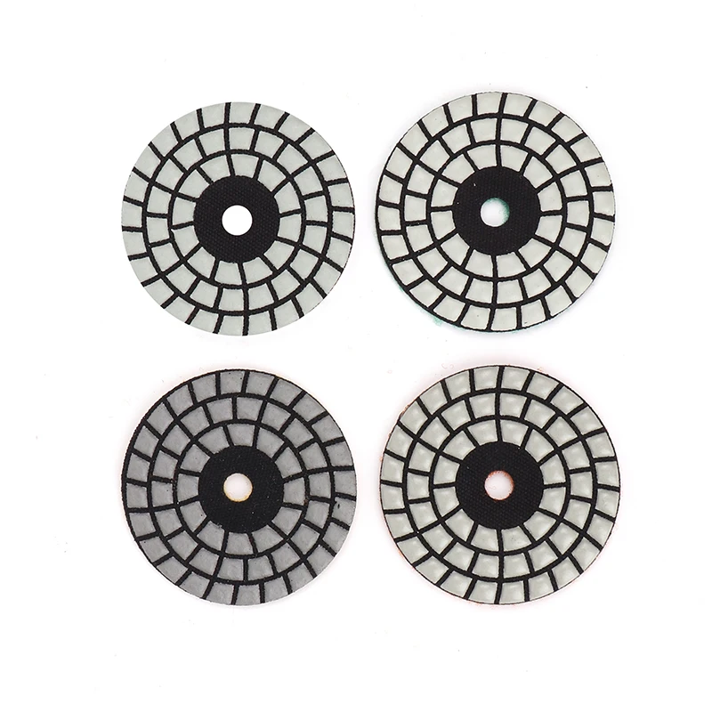 3 inch 80mm wet marble granite quartz stone polishing  4 step dry polishing pads