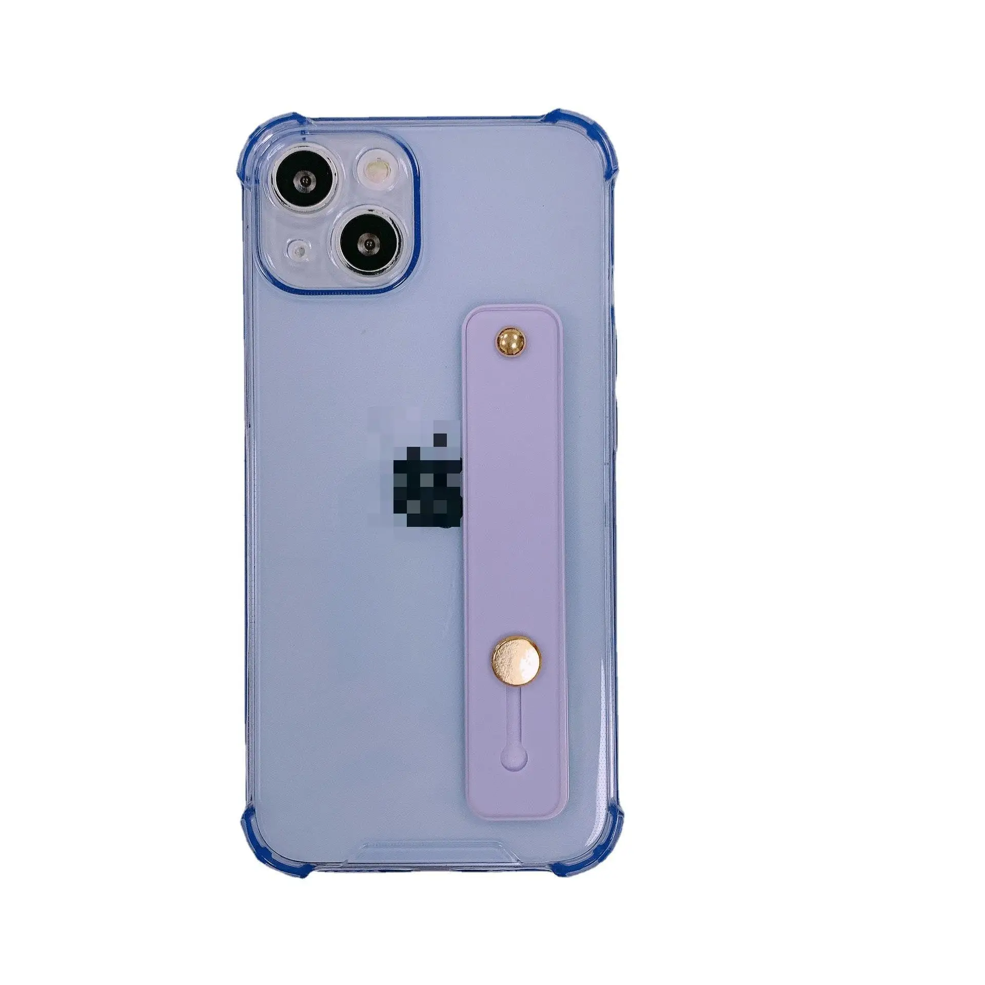 New wholesale oem clear luxury cell phone cases with studded finger wrist strap logo handle for iphone/samsung/xiaomi/vivo/oppo