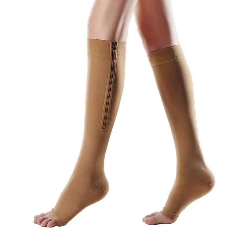 New 20-30mmHg Stockings for Varicose Zipper Medical