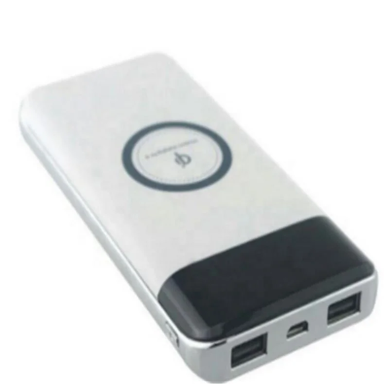 Оптовая продажа, прямая продажа, Классический Беспроводной мобильный источник питания QI, светодиодный цифровой дисплей, 2usb, беспроводная Быстрая зарядка Bao 8000 мАч