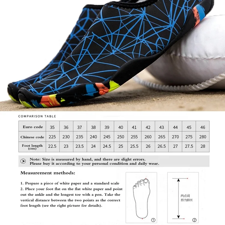 Aqua Socks Beach Water Shoes Barefoot Yoga Socks Quick-Dry Surf Swim Shoes for Women Men