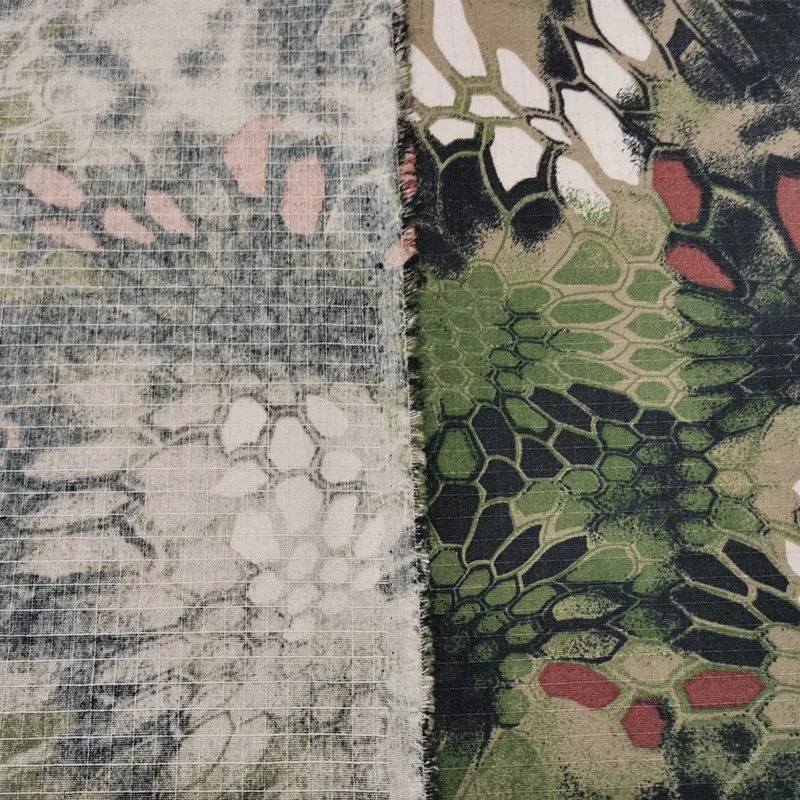 Outdoor camouflage waterproof and tear-resistant silver coated tent fabric anti-ultraviolet fireproof coating umbrella fabric