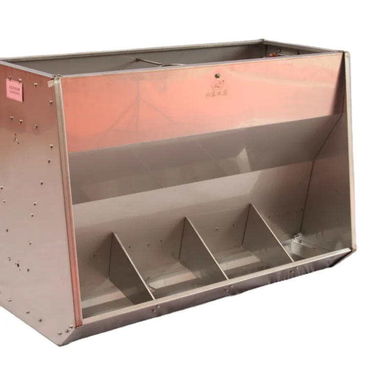 Automatic Double Side Pig Farming Equipment Finisher Feeder Tank Feeding System For Sale