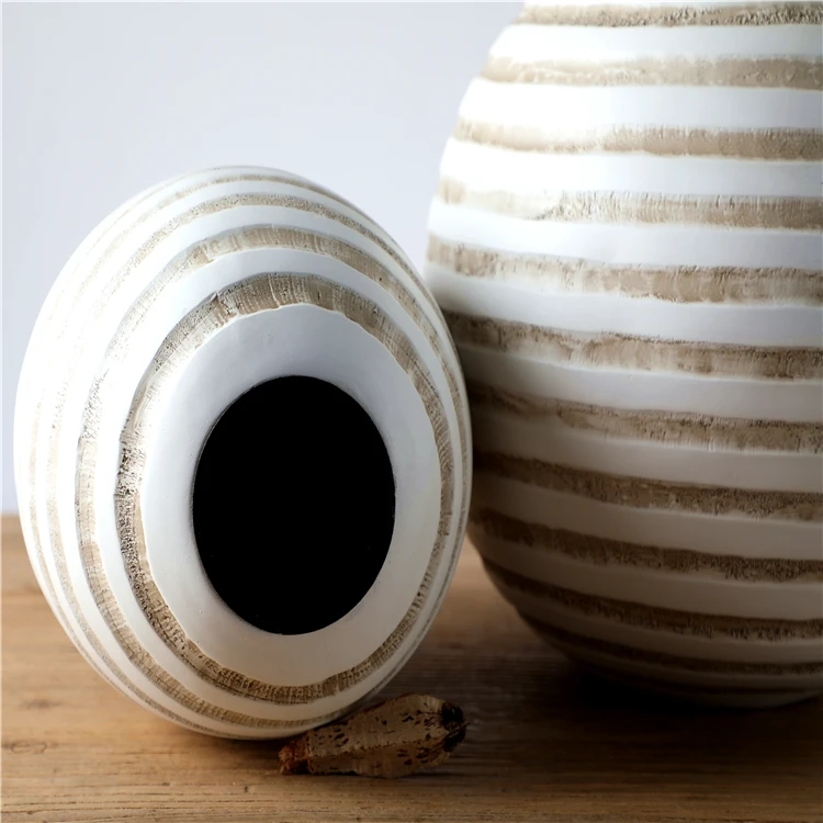 Hot selling european style white resin table flower vase for hotel decoration