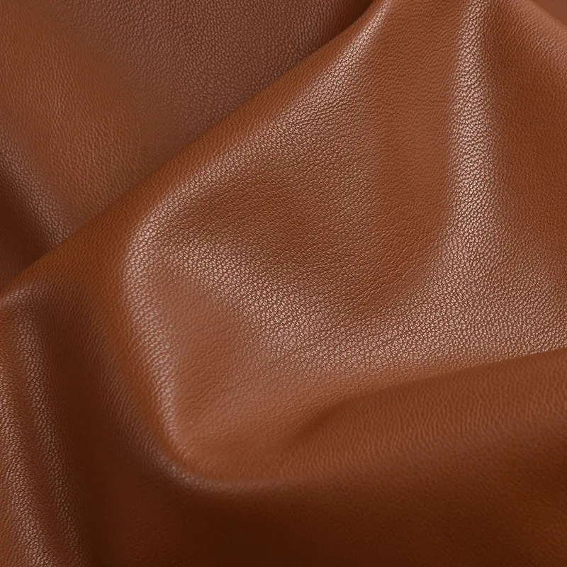 Manufacturers directly sell sheep grain semi PU synthetic leather can embroidery for bag sofa shoes soft leather