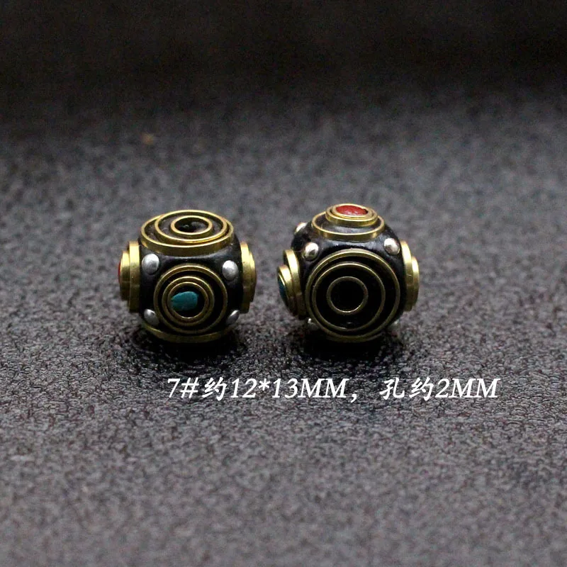 Tibetan Buddhism Thai Buddha brand talisman amulets copper Nepalese prayer beads Beaded accessory spacer beads