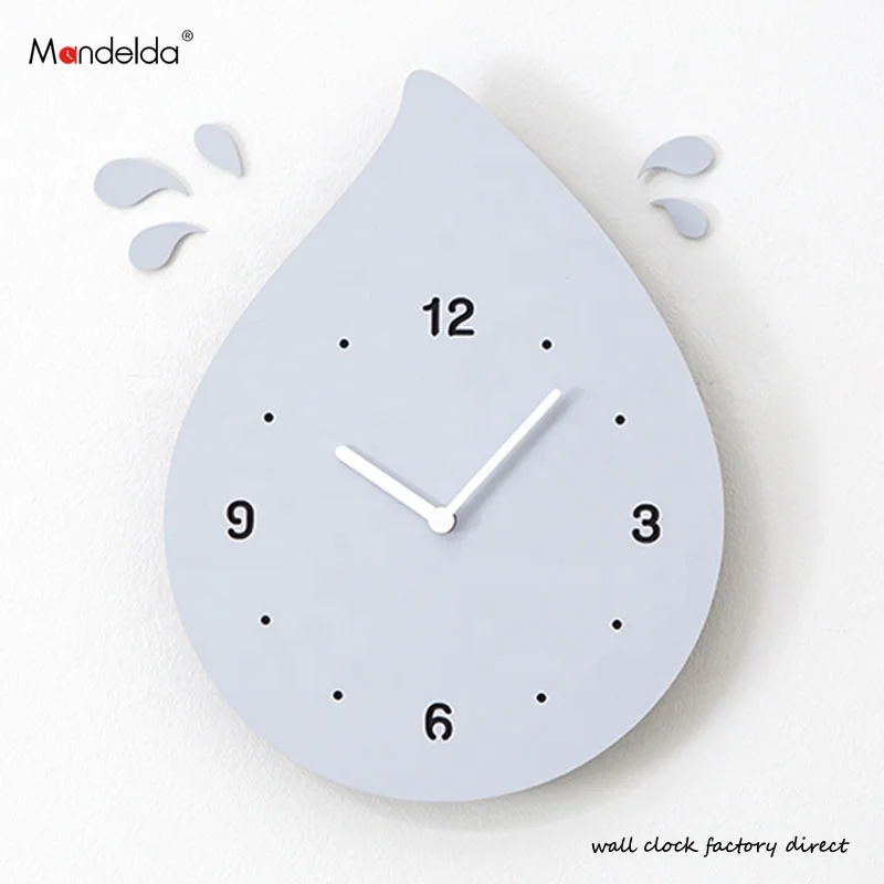 Mandelda Modern 3d Stock Wall Clocks For Home Decor, Minimalist Simple Drop Wall Watch For Cute Clocks Kids Western Clocks Art
