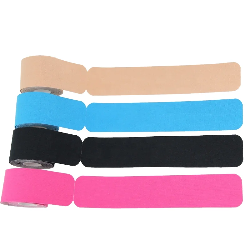 Cotton Kinesiology Muscle Tape Precut Athletic Waterproof KT Tape for Sports and Weight Lifting