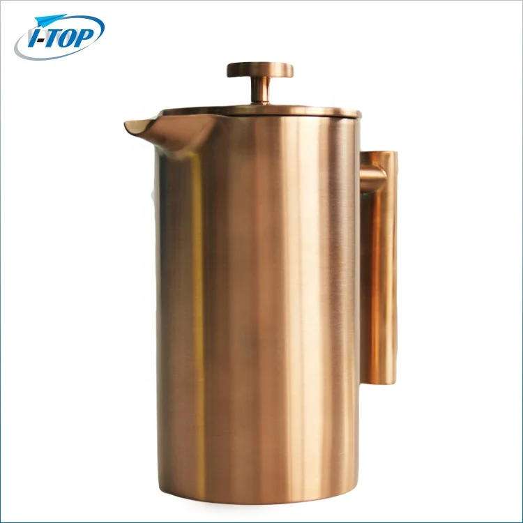 High Quality stainless steel double wall french press coffee maker 350/800/1000/1500ml