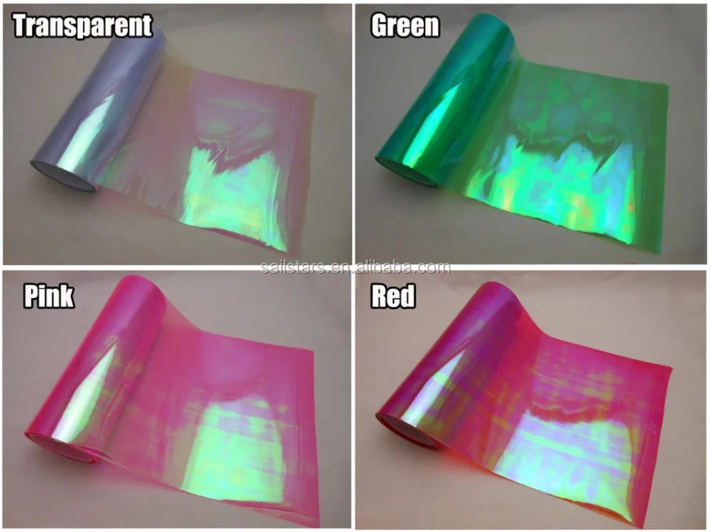 12 Rolls/Lot Rainbow Chameleon Headlight Tint Film Taillight Vinyl Color Change