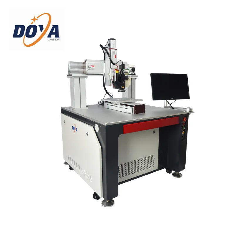 1 кВт 5 2 Sis tem de monitorizare Raycus CCD Sudoare cu platforma automata 3 axe 4 Masina sudat laser fib