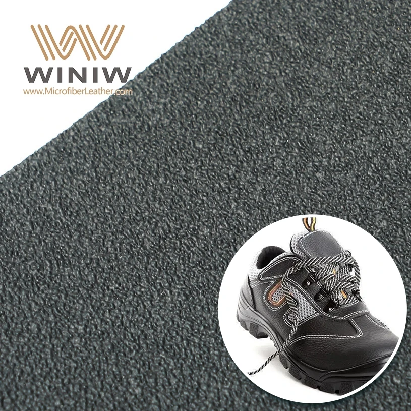 1.8mm Cold-Resistant PU Coated Silicon Leather Safety Shoes Embossed Pattern Water Blackout Resistant Wicking Feature Decorative