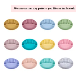 Korean Ins Style  Factory Direct Multi Color Baby Feeding Training Solid Food Bowl Silicone Snack Food Supplement Bowl