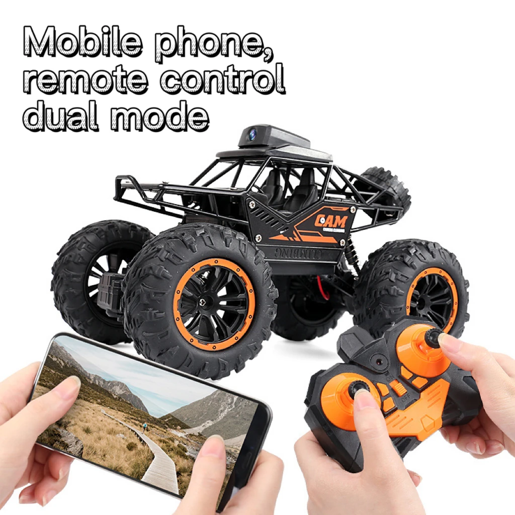 Dual Mode Speed 2.4G 1:18 Climbing Remote Control RC Camera Car, Long Range Wireless Wifi RC Car With Camera
