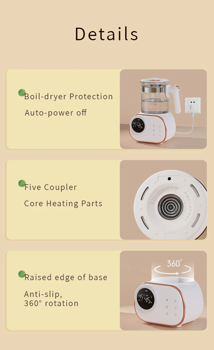hot sale multi-functional bottle warmer Electric Water Kettle For Baby Formula