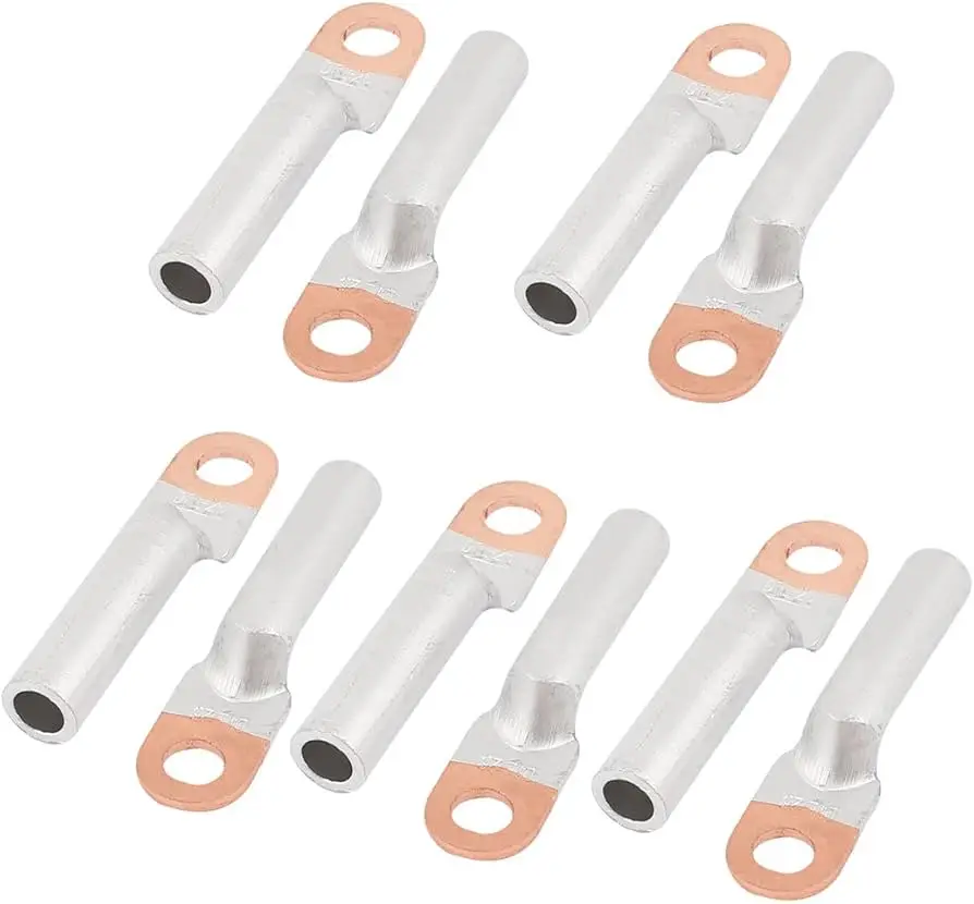 Customized DT Series 6-20mm2 Bright Copper Cable Lug High Quality Cable Glands Connector