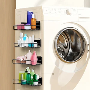 Best Sellers Double Moveable Fridge Storage Organizer Strong Magnetic Spice Racks for Refrigerator Kitchen