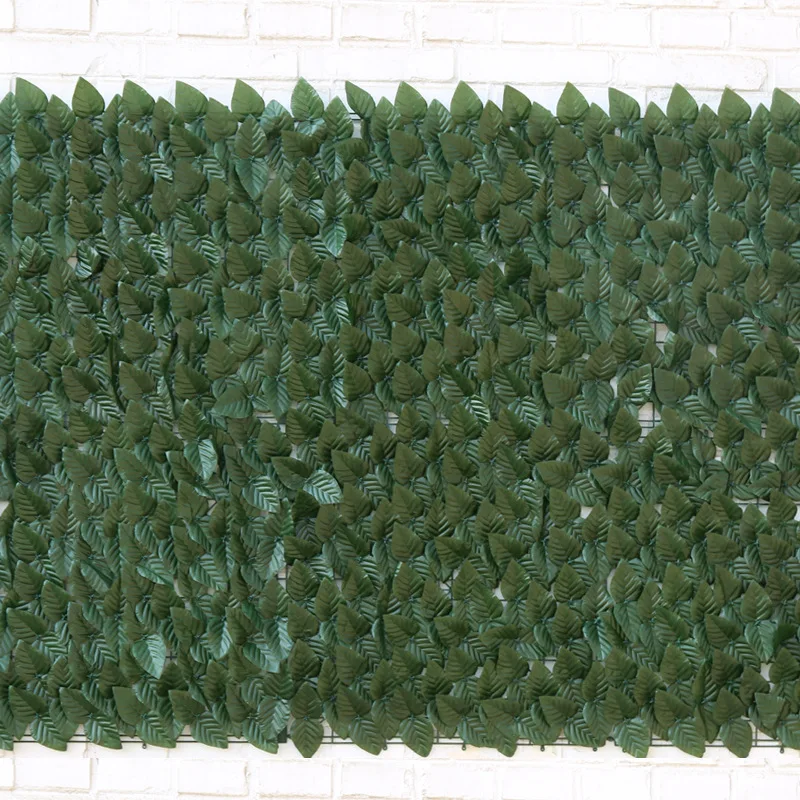 EG-G377 Artificial Hedge Faux Ivy Fence Privacy Screen Leaf Balcony Fencing UV Procted Decor