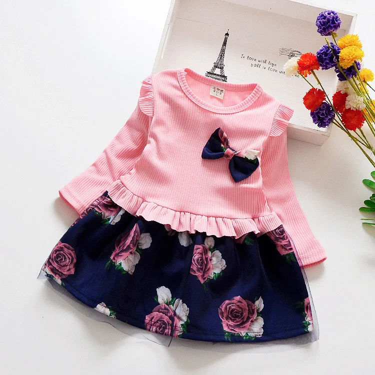 Kids Clothing Wholesale Kids Toddler Little Child Babies Cotton Tulle Girls White Dress Autumn And Winter For Children Girl