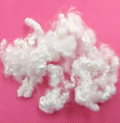 good quality white 100% Polyester 20D*64mm HC Polyester Staple Fiber for filling Polyester Fiber Manufacturers and Suppliers