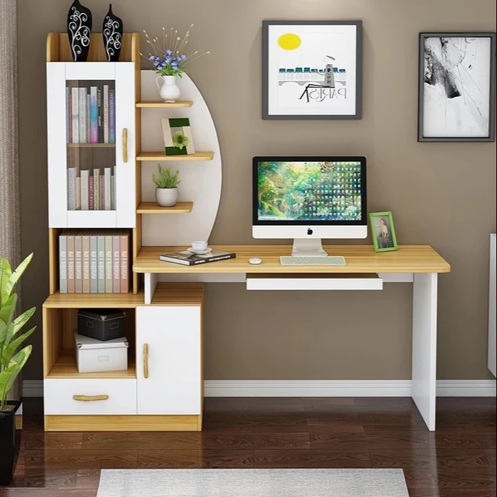 Modern Kid Use School Table Home Furniture Wooden Desktop Study Desk Children Table Make Up Table Bedroom Dresser With Cabinet