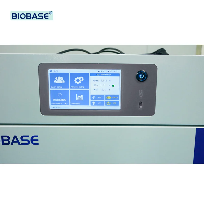 BIOBASE Lab Incubator Price 80L Air Jacket LCD Touch Screen mini CO2 Incubator