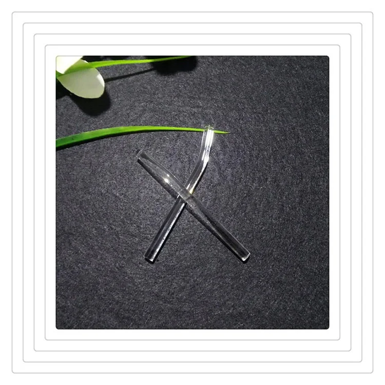 Индивидуальный плавильный высокочистый изогнутый кварцевый стержень из прозрачного стекла